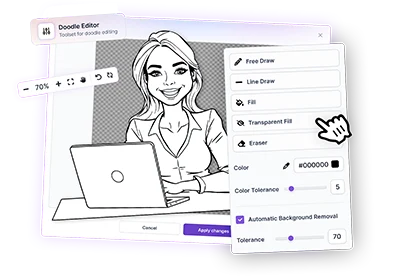 Example of doodle animation video created with InstaDoodle